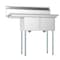 Koolmore 2 Compartment Stainless Steel  Commercial Kitchen Prep & Utility Sink with Drainboard SB141611-12L3 - alternate 6